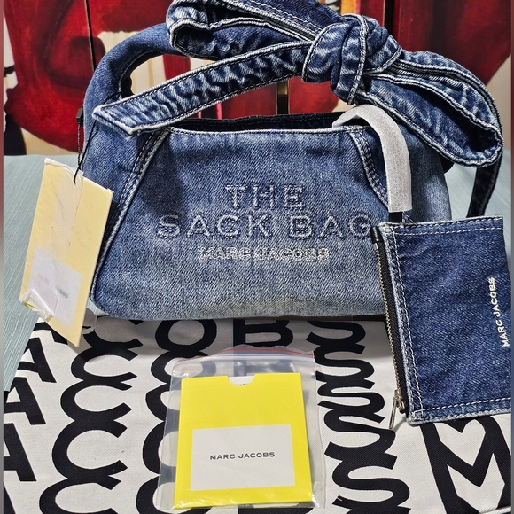 Marc Jacobs Handbags - Marc Jacobs Denim Sack Bag with Pouch
